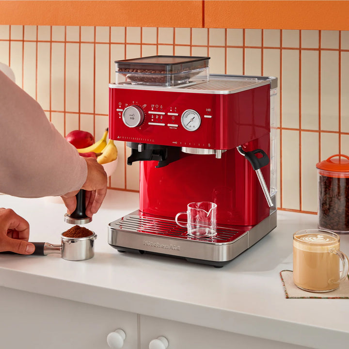 KitchenAid Semi-Automatic Espresso Machine, Candy Apple Red 