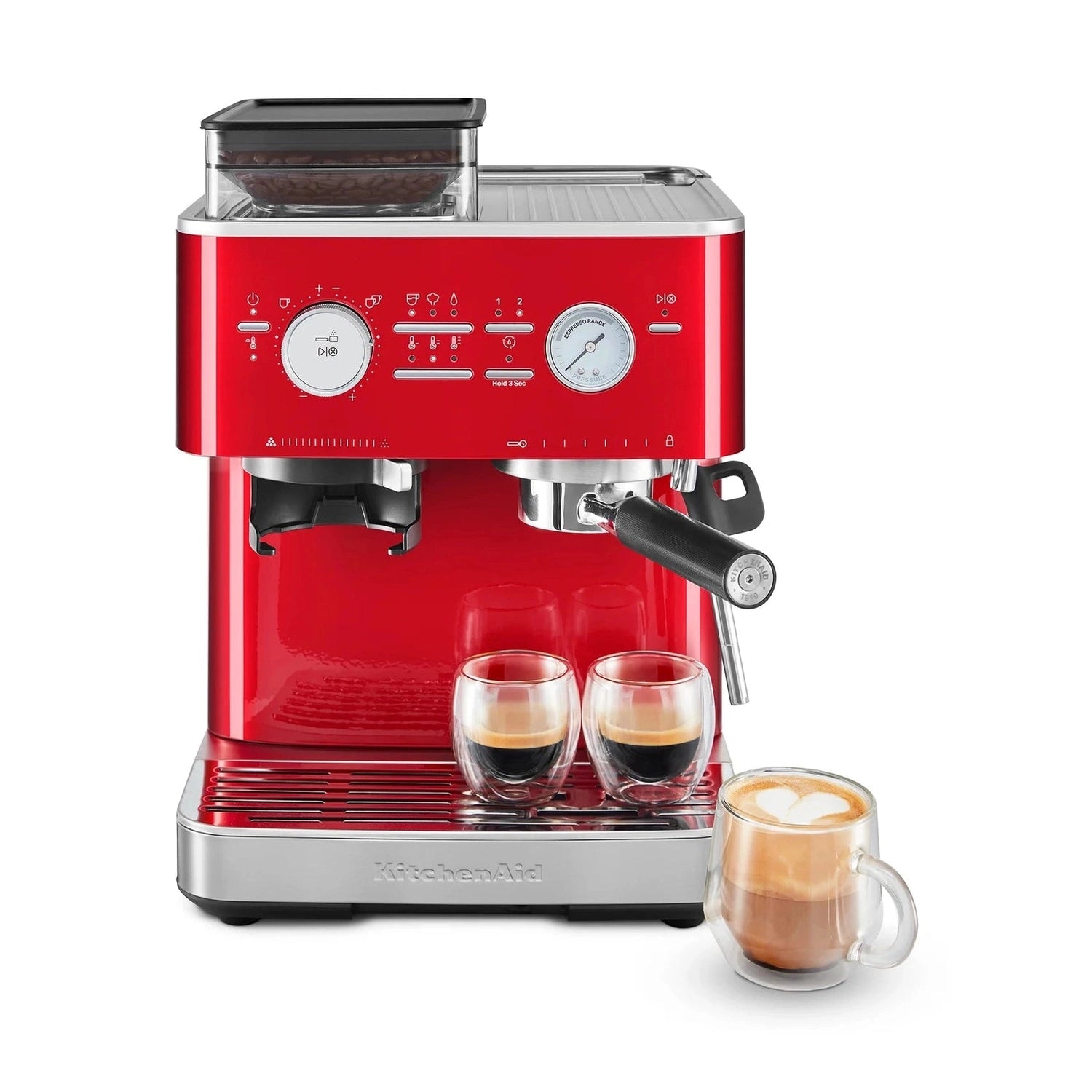 KitchenAid Semi-Automatic Espresso Machine, Candy Apple Red #KES6551CA