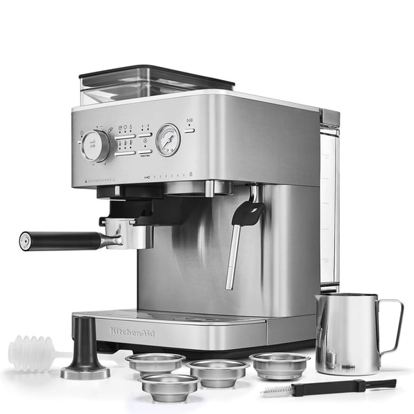 KitchenAid Semi-Automatic Espresso Machine, Brushed Stainless Steel #KES6551SX