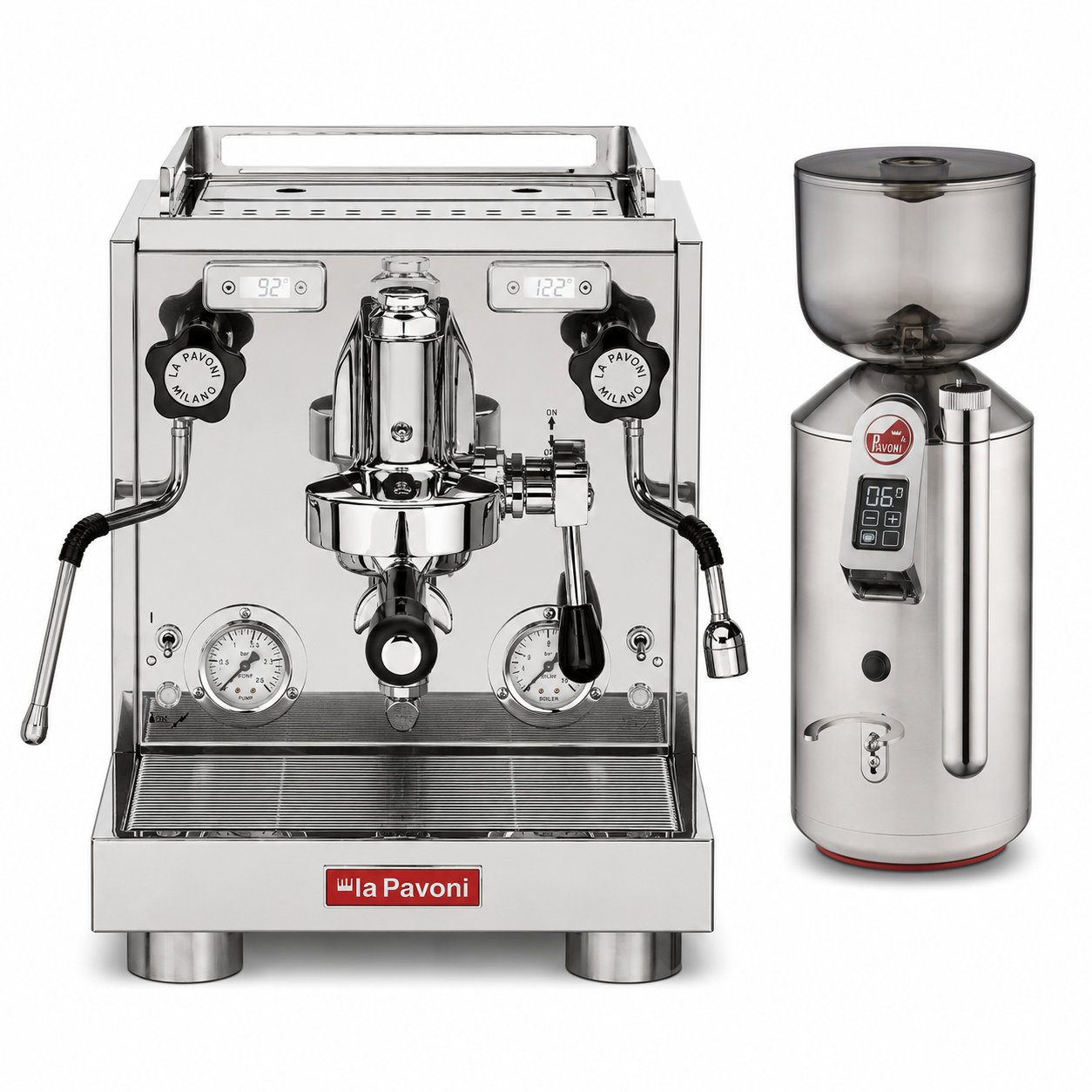 La Pavoni New Cellini Evo & Cilindro Bundle, Stainless Steel