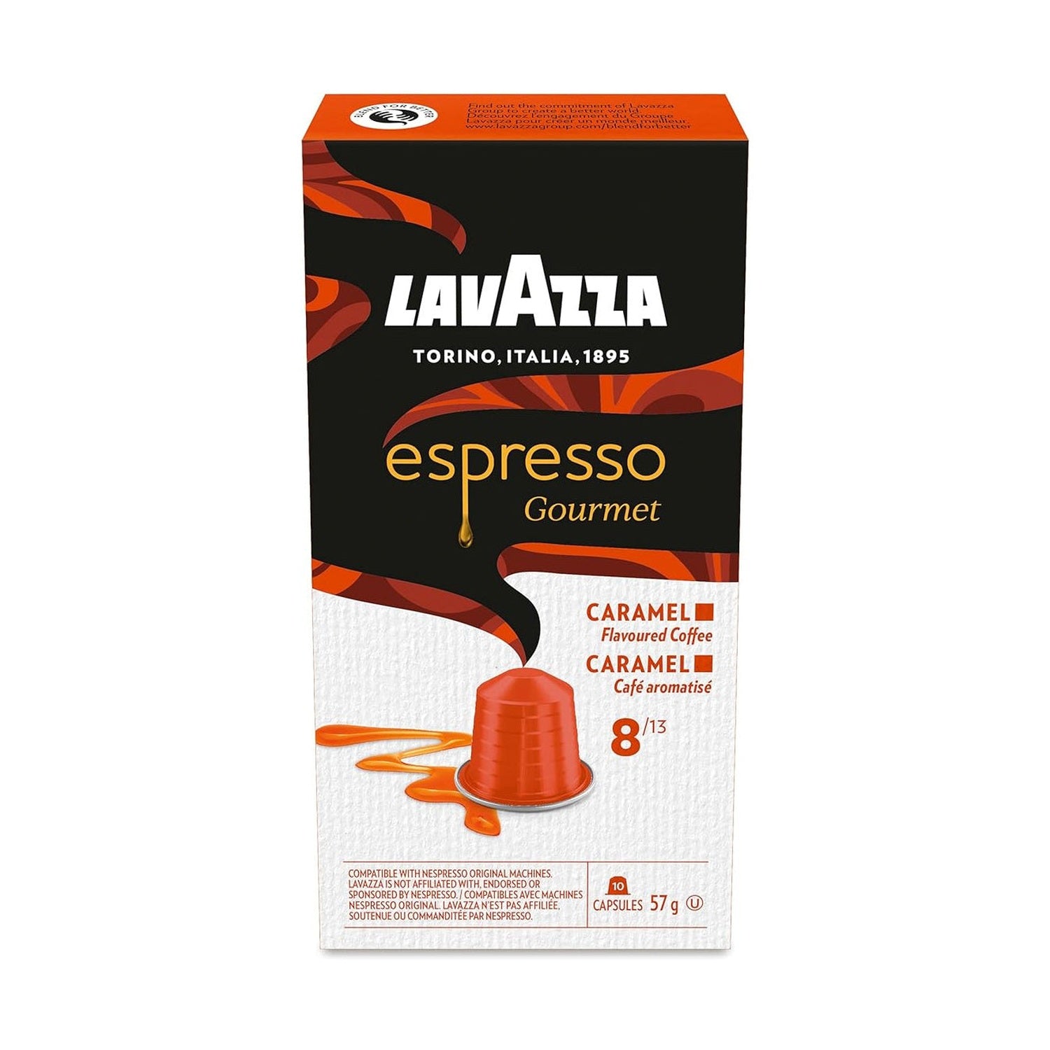 Lavazza Caramel Nespresso Compatible Capsules, 10 Pack