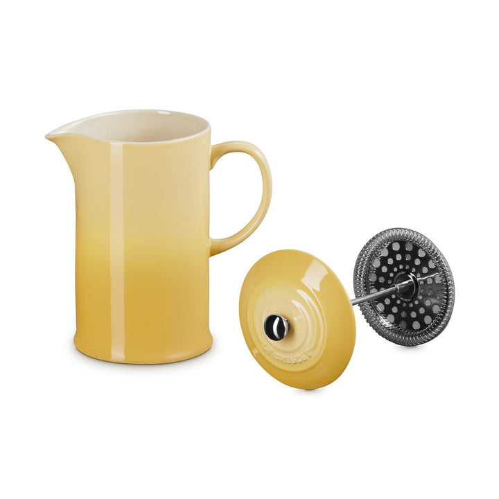 Le Creuset Cafe Stoneware 1L French Press, Chamomile