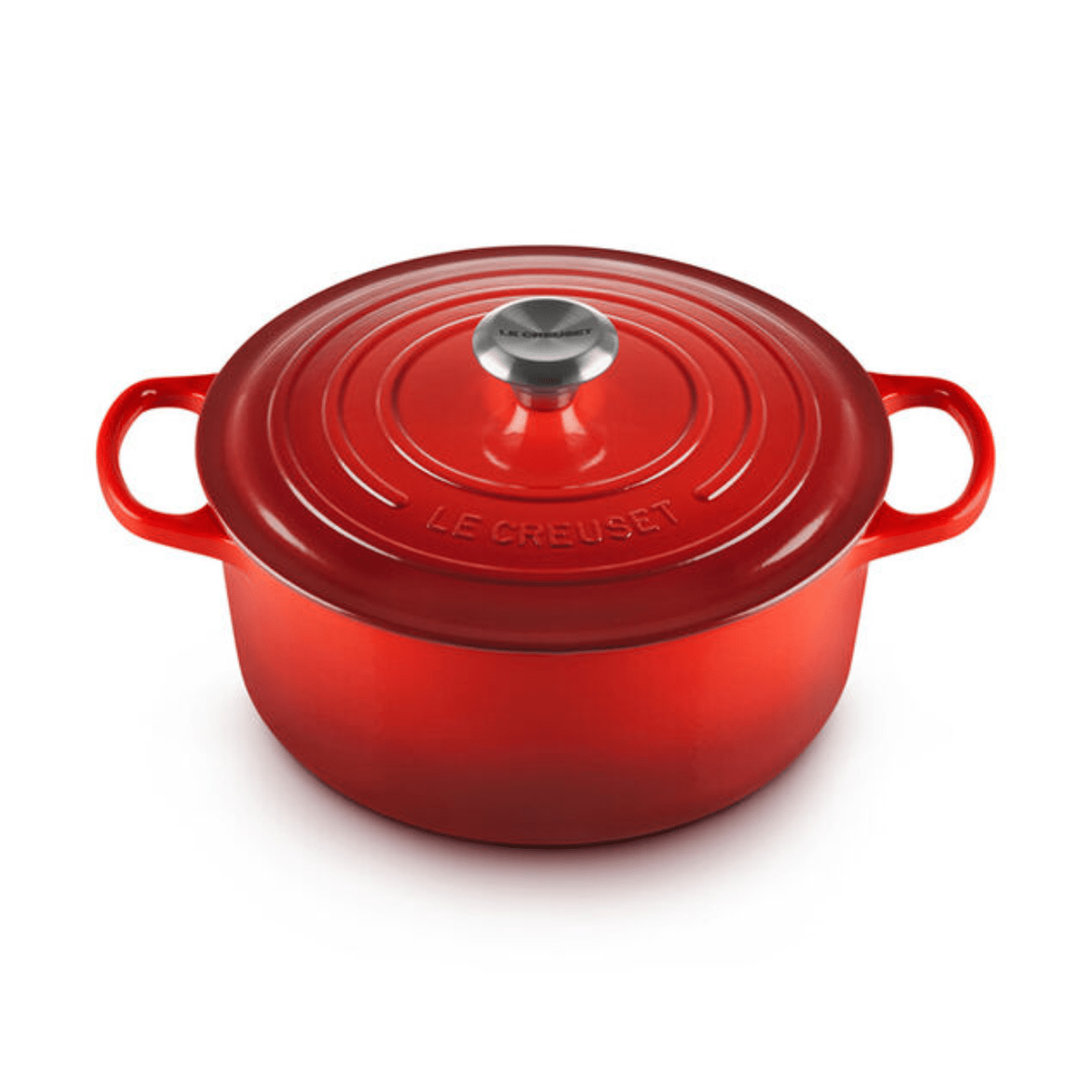 Le Creuset Signature Cast-Iron Round French Oven 5.3L, Cerise