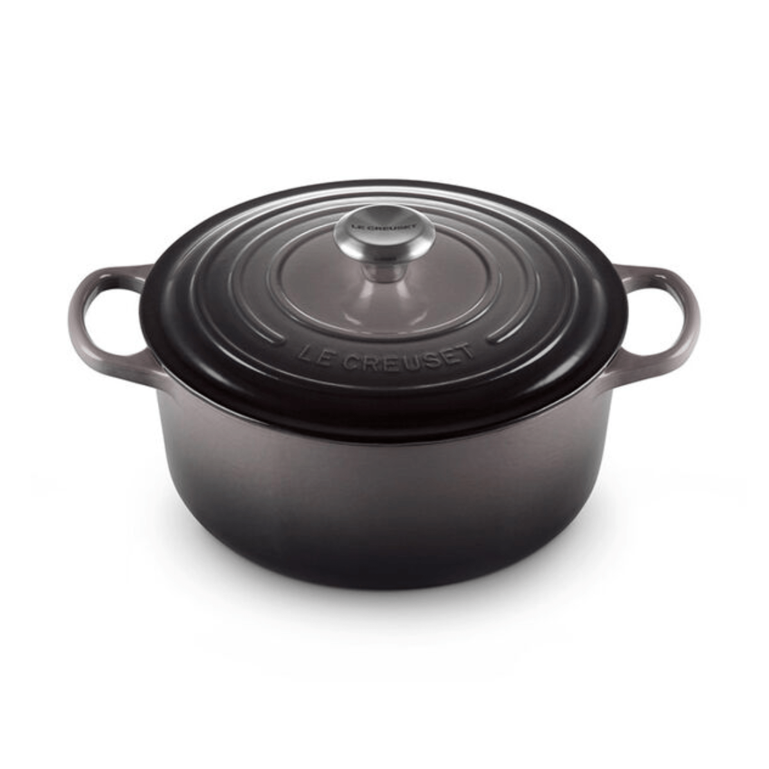 Le Creuset Signature Cast-Iron Round French Oven 5.3L, Oyster