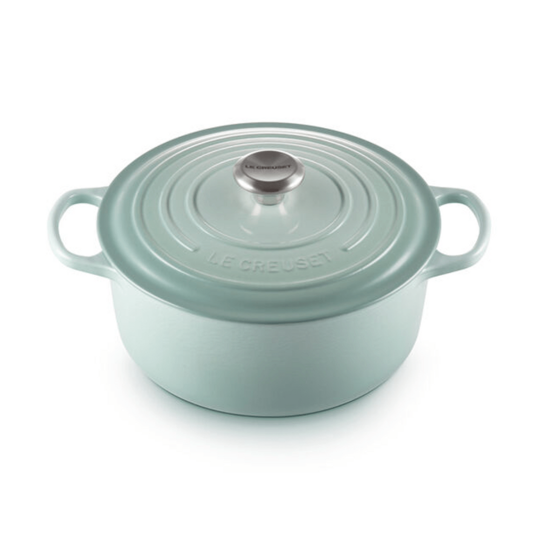 Le Creuset Signature Cast-Iron Round French Oven 5.3L, Sage