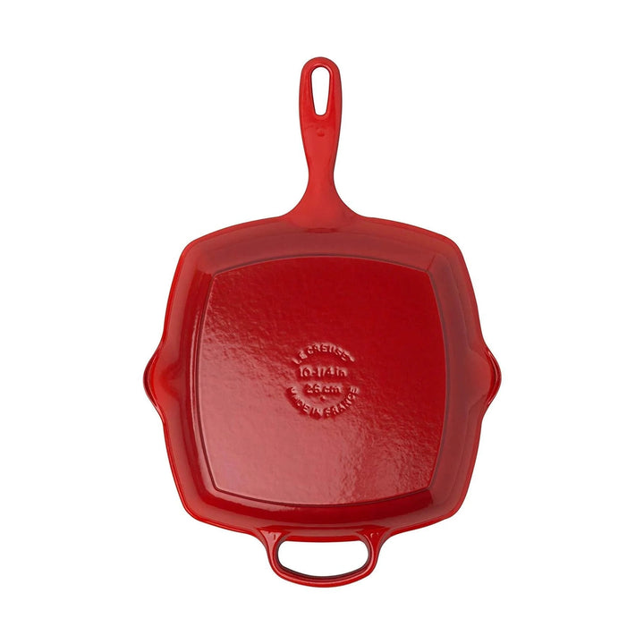 Le Creuset Signature Square Iron Handle Grill Skillet - Cerise