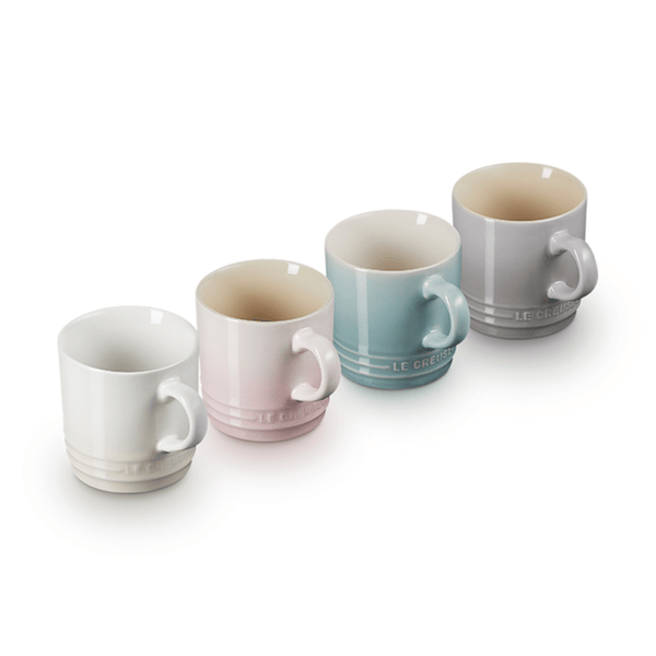 Le Creuset Stoneware Cappuccino Cups Calm Collection, Set of 4