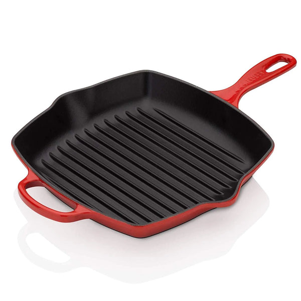 Le Creuset Signature Square Iron Handle Grill Skillet - Cerise