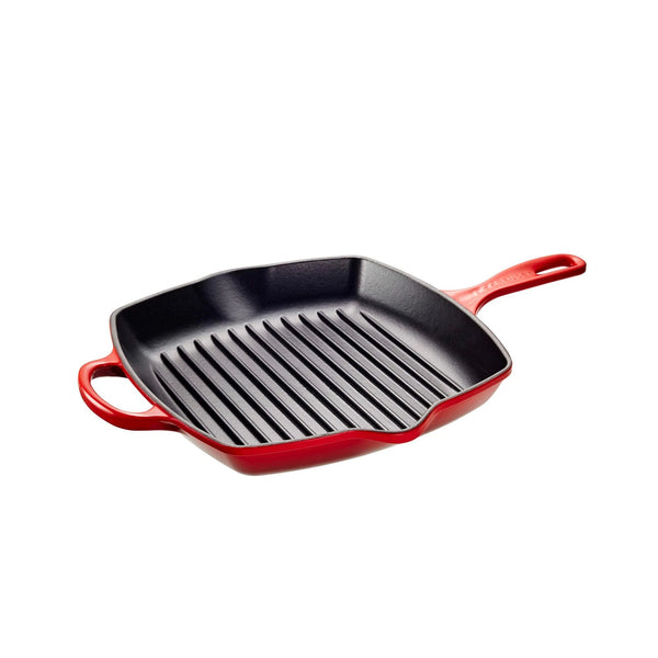Le Creuset Signature Square Iron Handle Grill Skillet - Cerise