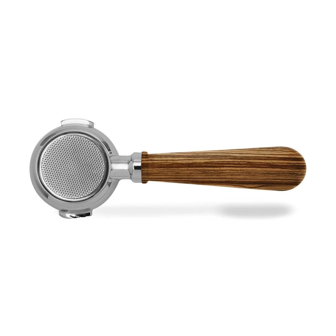 Lelit Bottomless Portafilter with Zebra Wood Handle and 18-21g Filter, 58mm