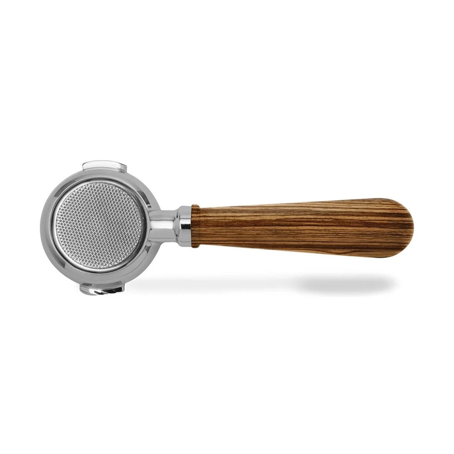 Lelit Bottomless Portafilter with Zebra Wood Handle and 18-21g Filter, 58mm