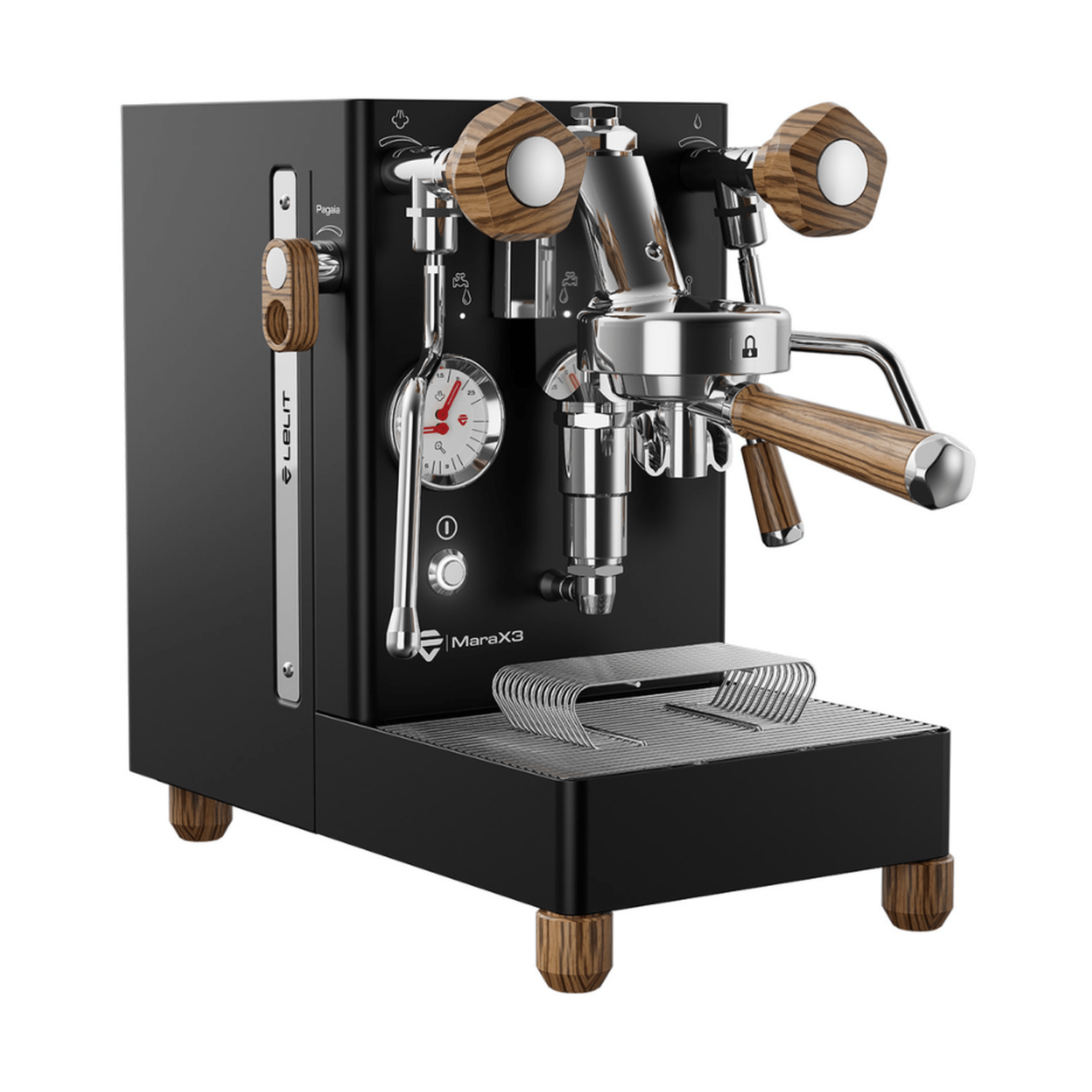 Lelit Mara X V3 Espresso Machine, Black & Zebra #LEPL62X3-1B20