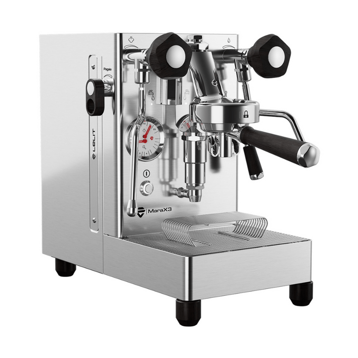 Lelit Mara X V3 Espresso Machine, Stainless Steel &amp; Walnut 
