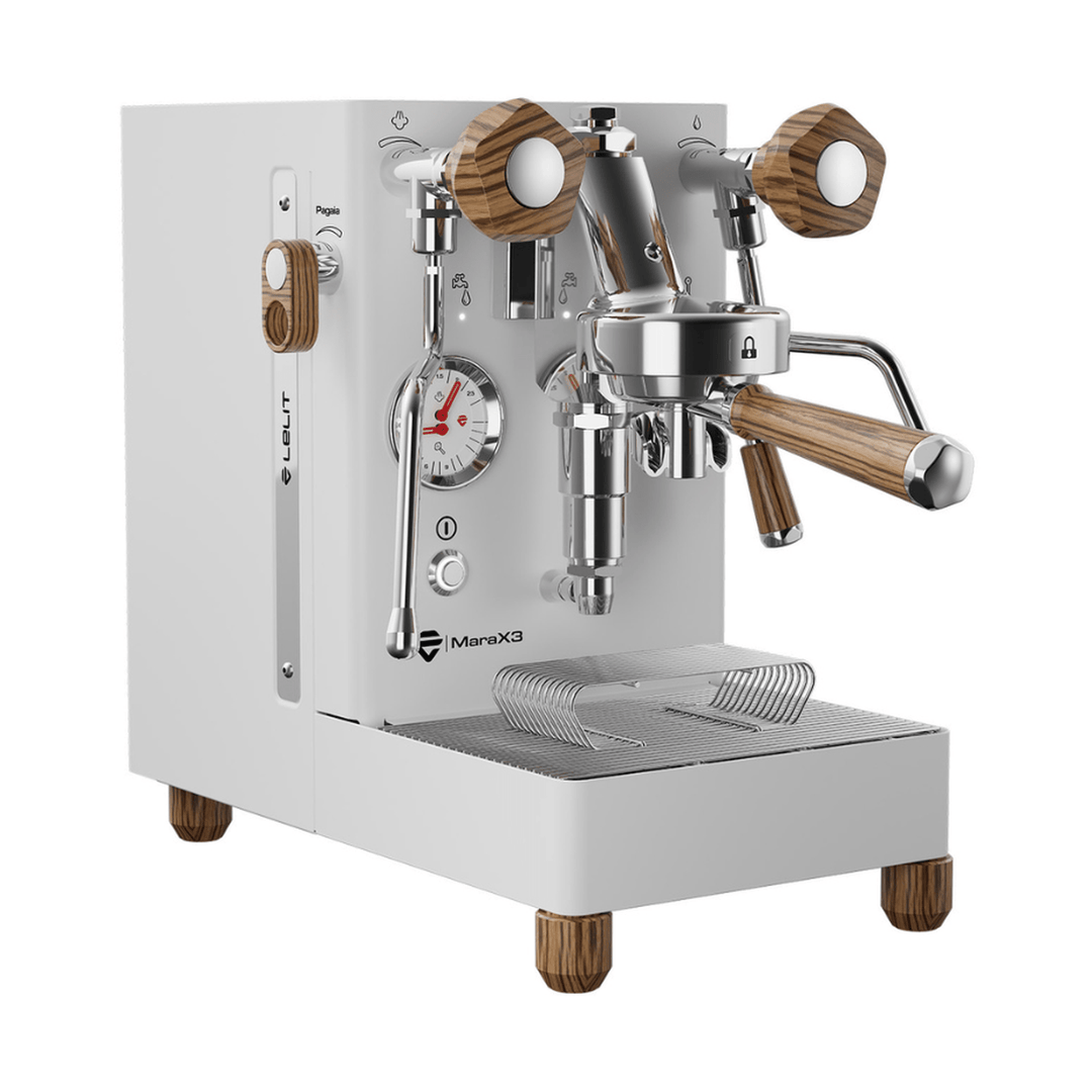 Lelit Mara X V3 Espresso Machine, White &amp; Zebra 