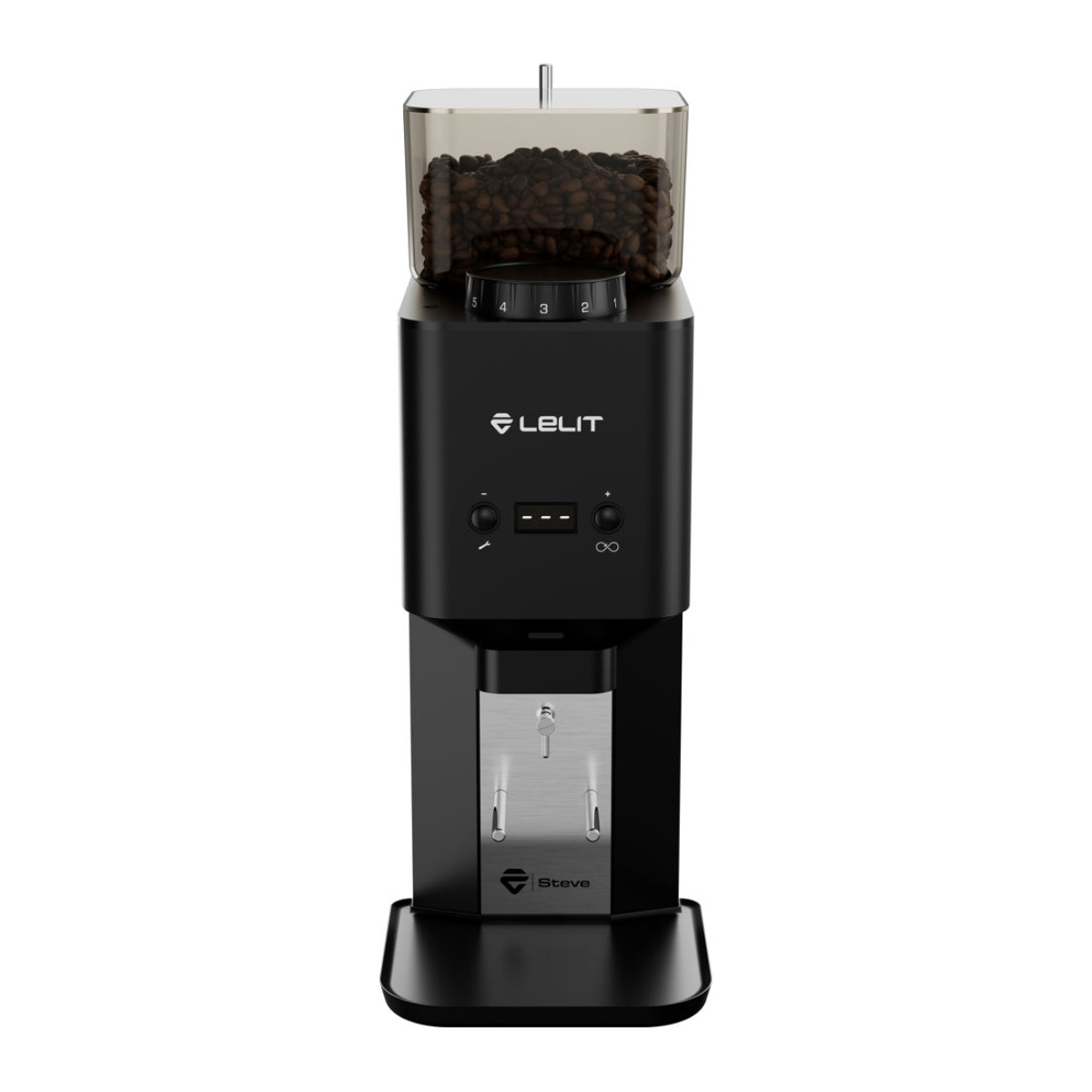 Lelit Steve Coffee Grinder, Black #LEPM20-1B20