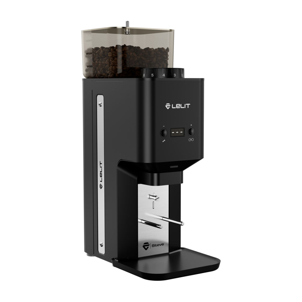 Lelit Steve Coffee Grinder, Black #LEPM20-1B20