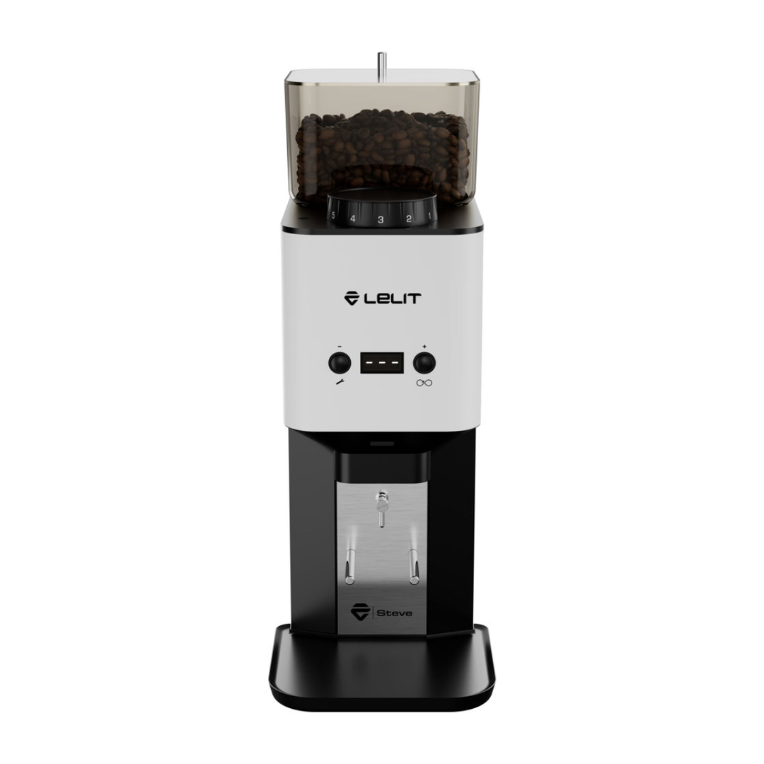 Lelit Steve Coffee Grinder, White 