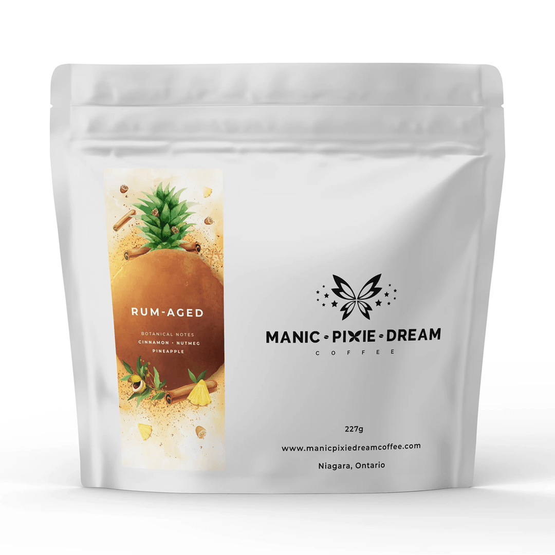 Manic Pixie Dream Coffee Rum Aged Whole Bean Coffee, 227 g