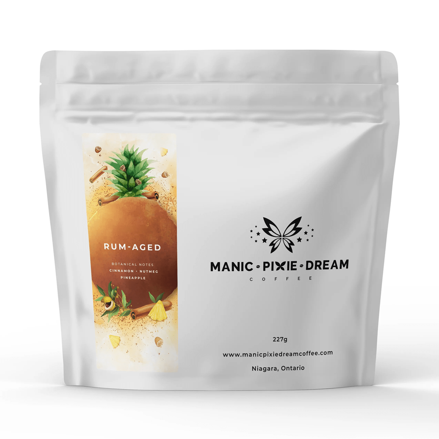 Manic Pixie Dream Coffee Rum Aged Whole Bean Coffee, 227 g