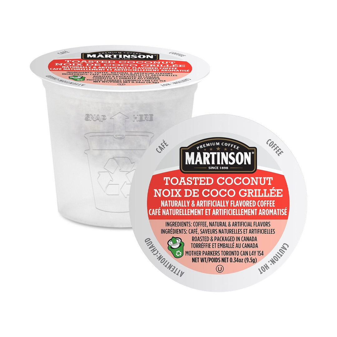 Martinson Toasted Coconut Single Serve Coffee 24 Pack