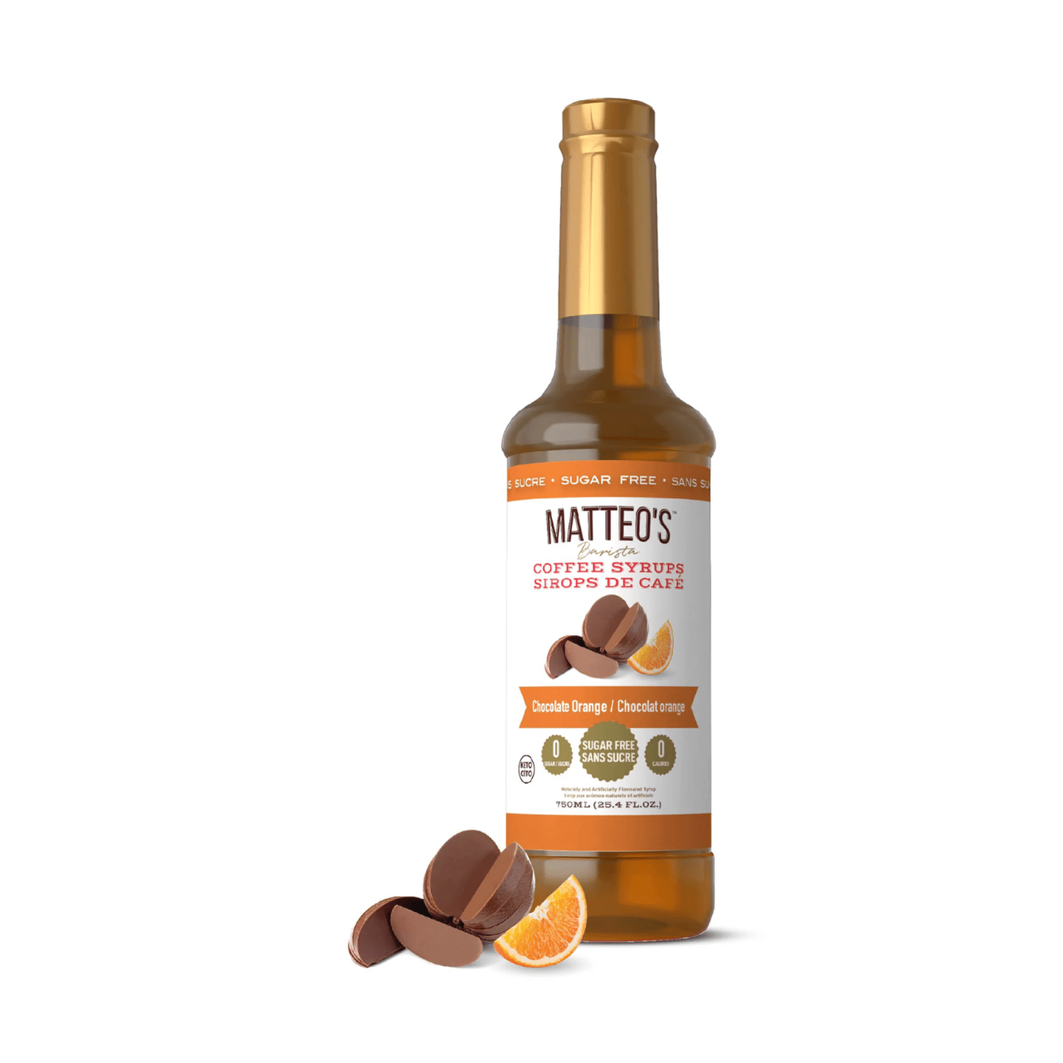 Matteo's Sugar Free Chocolate Orange Syrup, 750ml