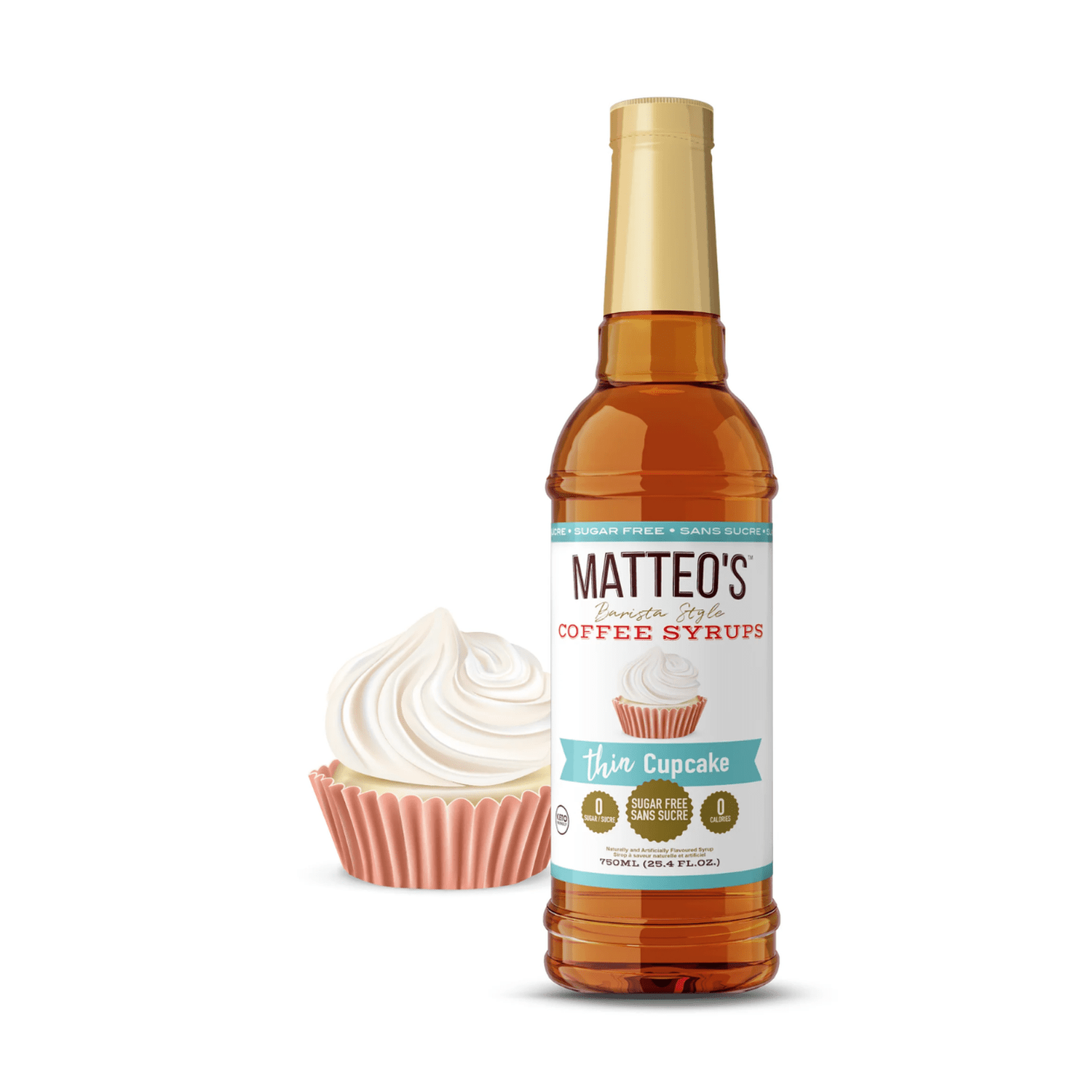 Matteo's Sugar Free Cupcake Syrup, 750ml