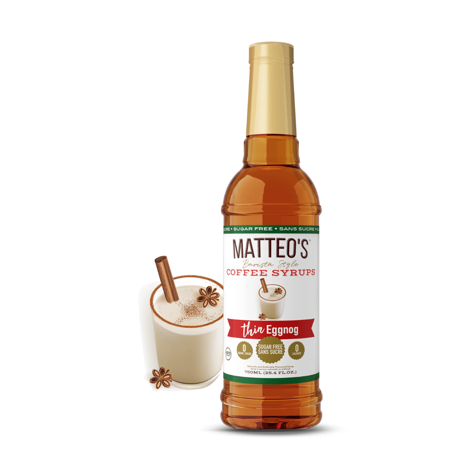 Matteo's Sugar Free Eggnog Syrup, 750ml