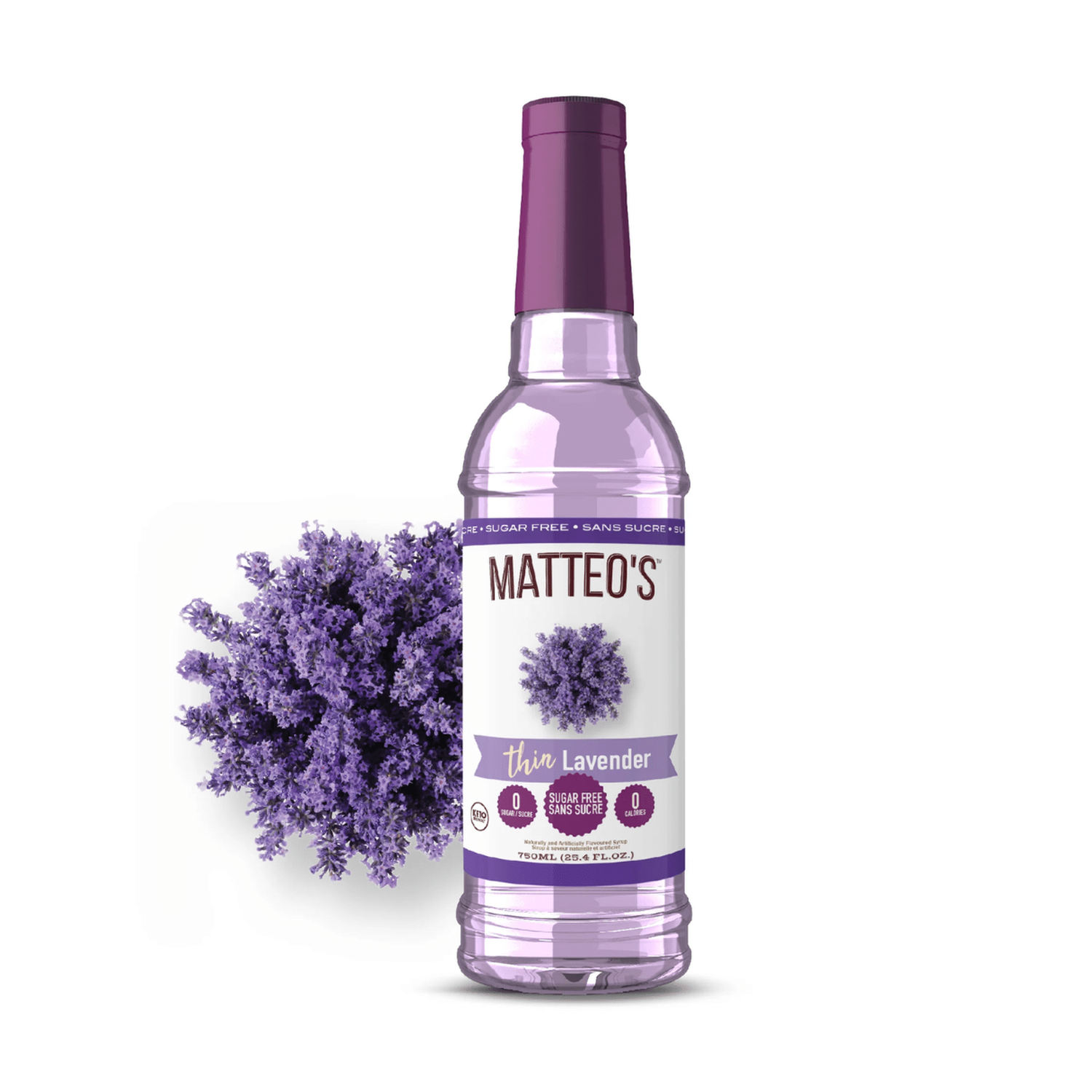 Matteo's Sugar Free Lavender Syrup, 750ml
