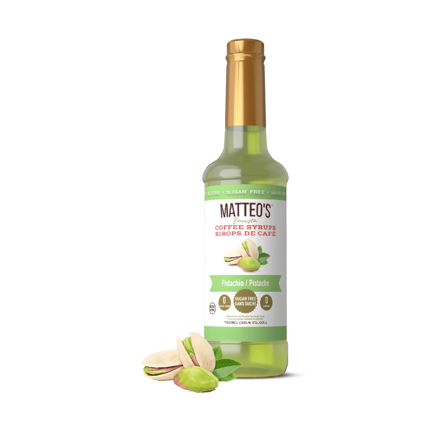 Matteo's Sugar Free Pistachio Syrup, 750ml