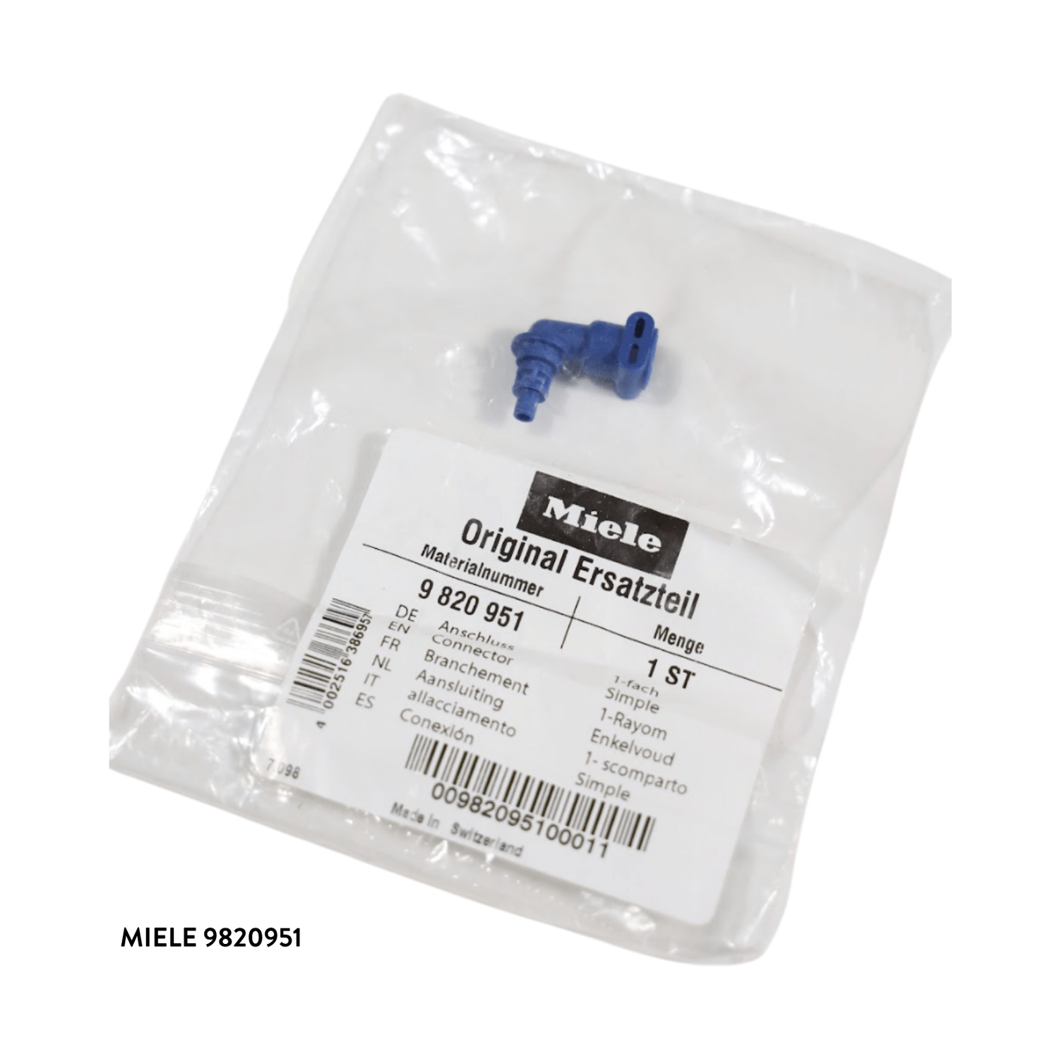 Miele Connector Simple - 9820951
