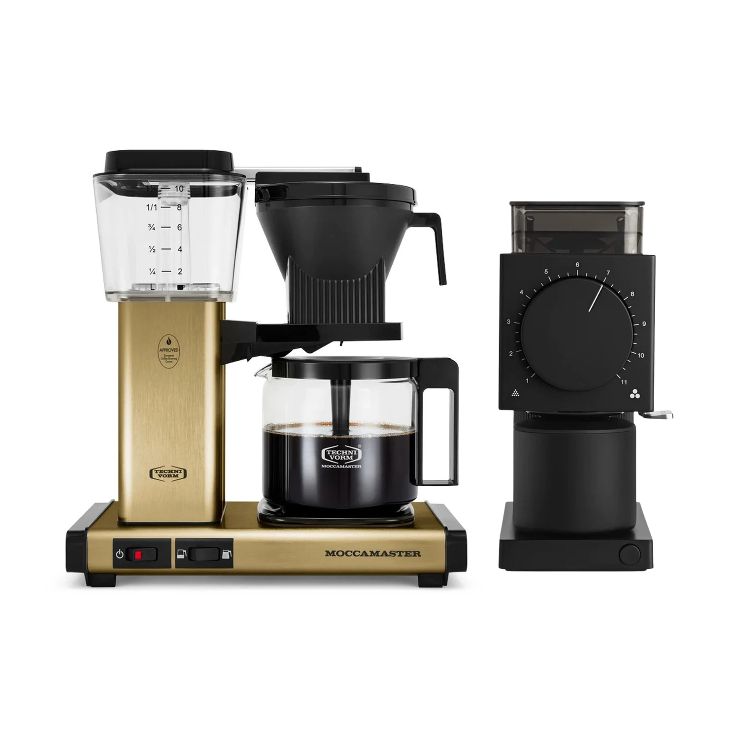 Moccamaster KBGV Select Brewer Gold & Fellow Ode Gen 2 Grinder Black Bundle