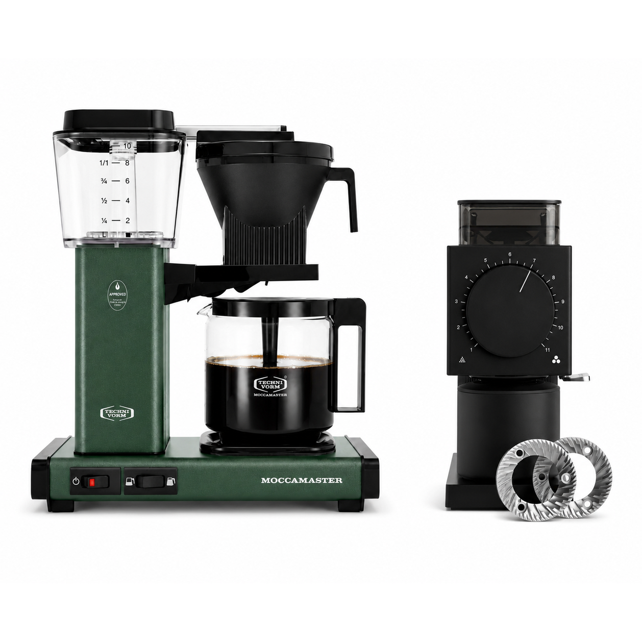 Moccamaster KBGV Select Brewer Juniper & Fellow Ode Gen 2 Grinder Black Bundle