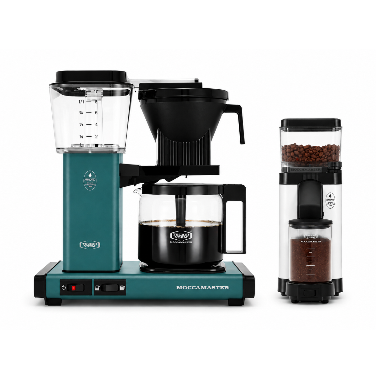 Moccamaster KBGV Select Brewer Ocean and KM5 Grinder
