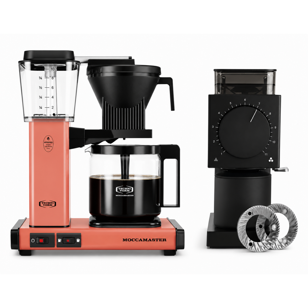 Moccamaster KBGV Select Brewer Sorbet & Fellow Ode Gen 2 Grinder Matte Black Bundle