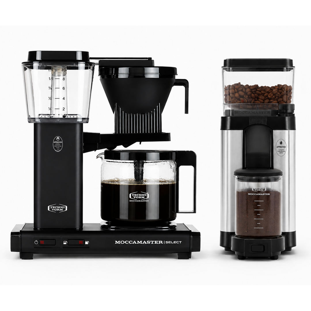 Moccamaster KBGV Select &amp; KM5 Bundle, Matte Black &amp; Silver