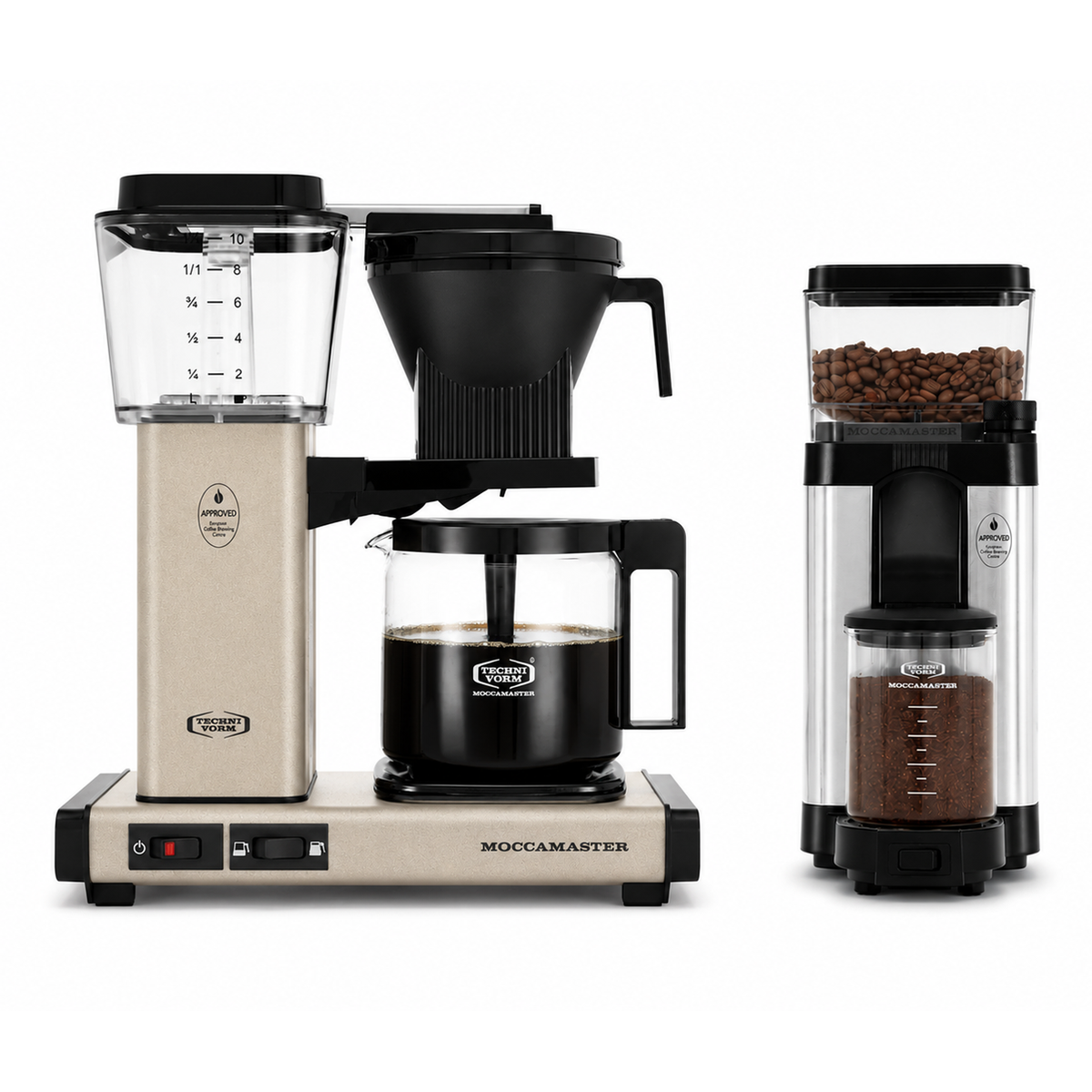 Moccamaster KBGV Select Sand Stone and KM5 Grinder