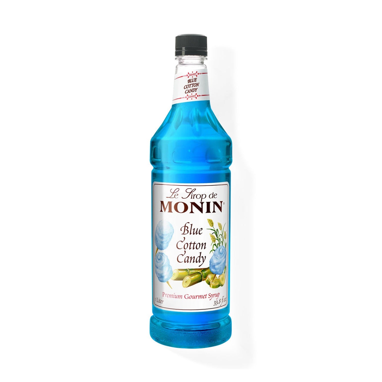 Monin Blue Cotton Candy Syrup, 1L Bottle
