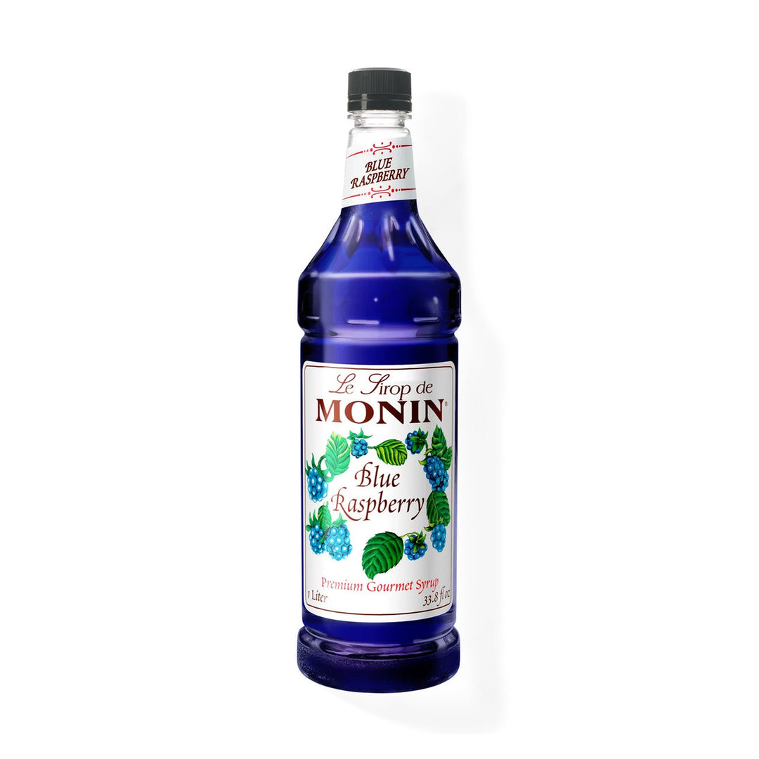 Monin Blue Raspberry Syrup, 1L Bottle