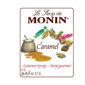 Monin Caramel Syrup, 1L Bottles
