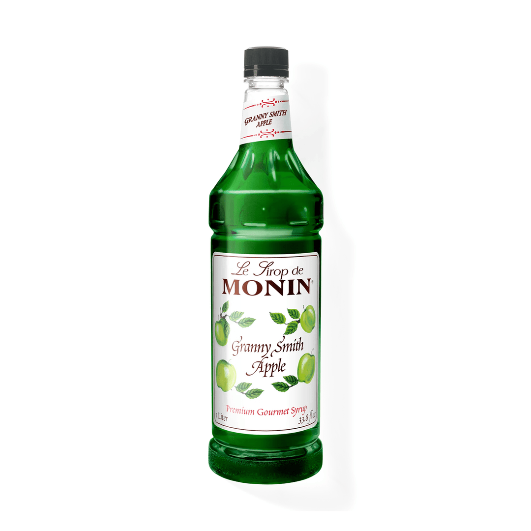 Monin Classic Granny Smith Apple Syrup, 1L Bottle