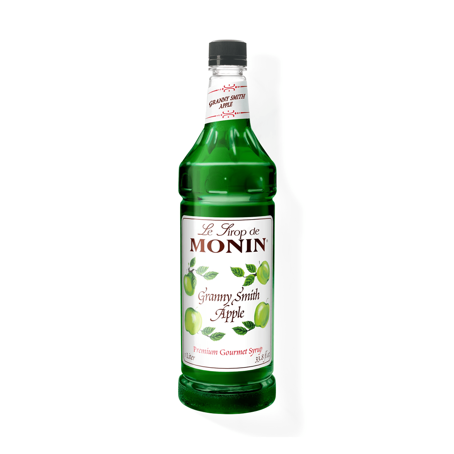 Monin Classic Granny Smith Apple Syrup, 1L Bottle