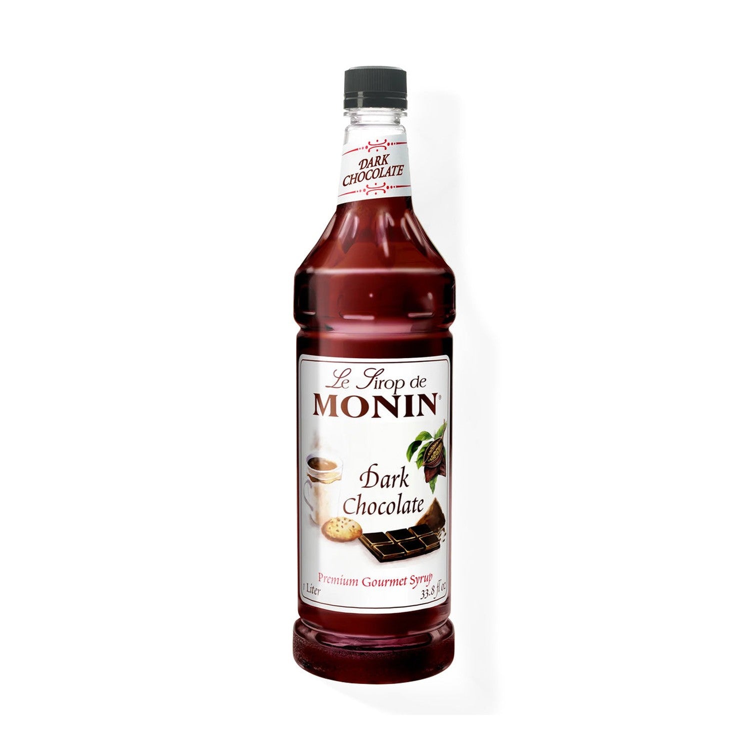 Monin Dark Chocolate Syrup, 1L Bottle