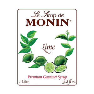 Monin Lime Syrup, 1L Bottle