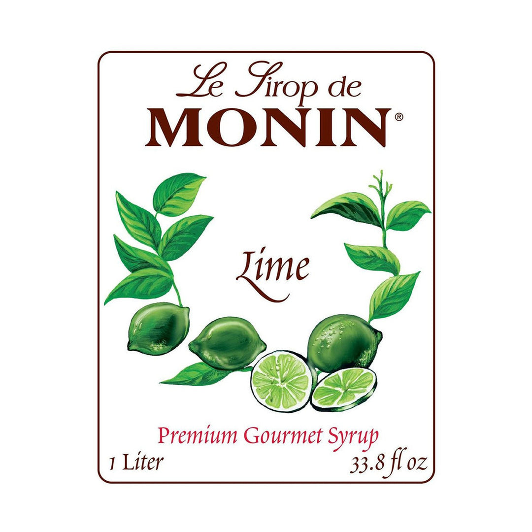 Monin Lime Syrup, 1L Bottle
