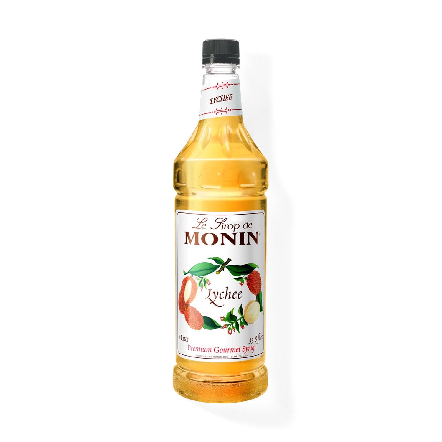 Monin Lychee Syrup, 1L Bottle