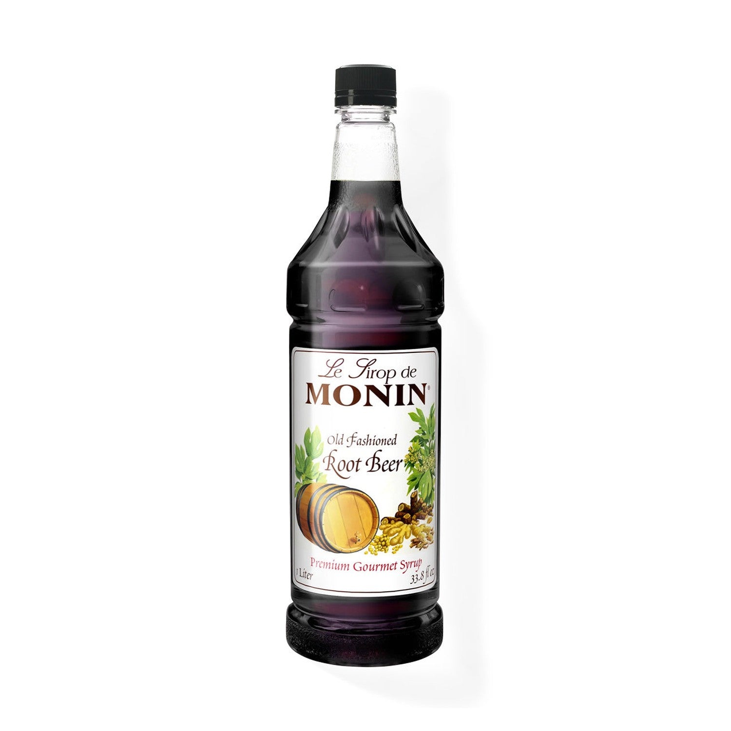Monin Old Fashioned Root Beer Syrup, 1L Bottle