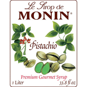 Monin Pistachio Syrup, 1L Bottle