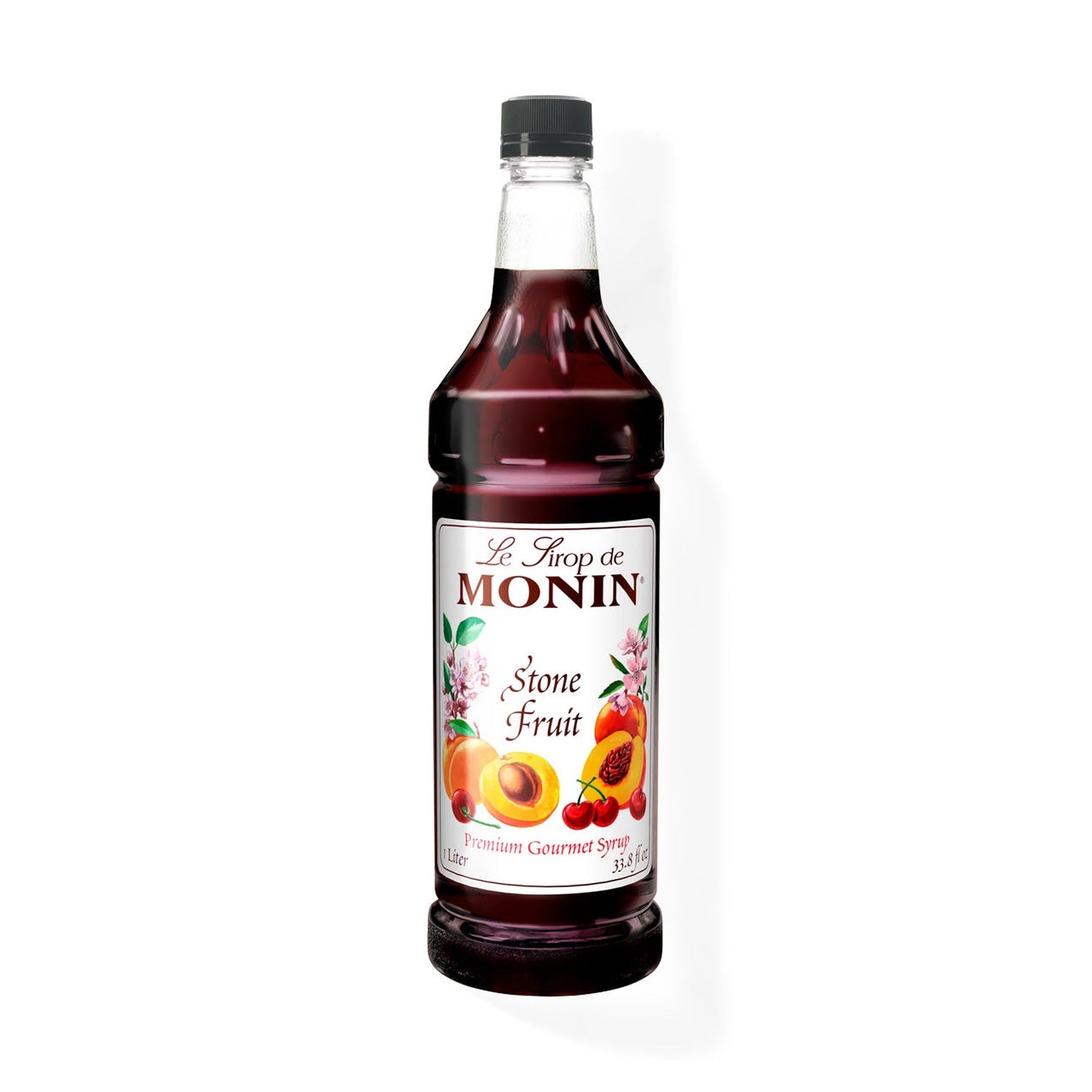 Monin Stone Fruit Syrup, 1L Bottle