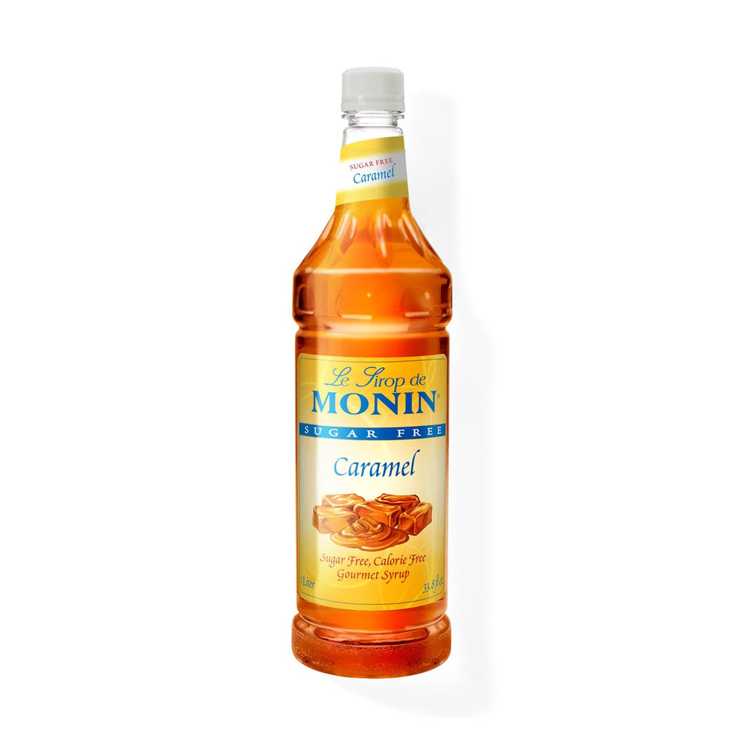 Monin Sugar Free Caramel Syrup, 1L Bottle