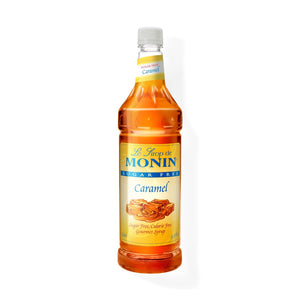 Monin Sugar Free Caramel Syrup, 1L Bottle